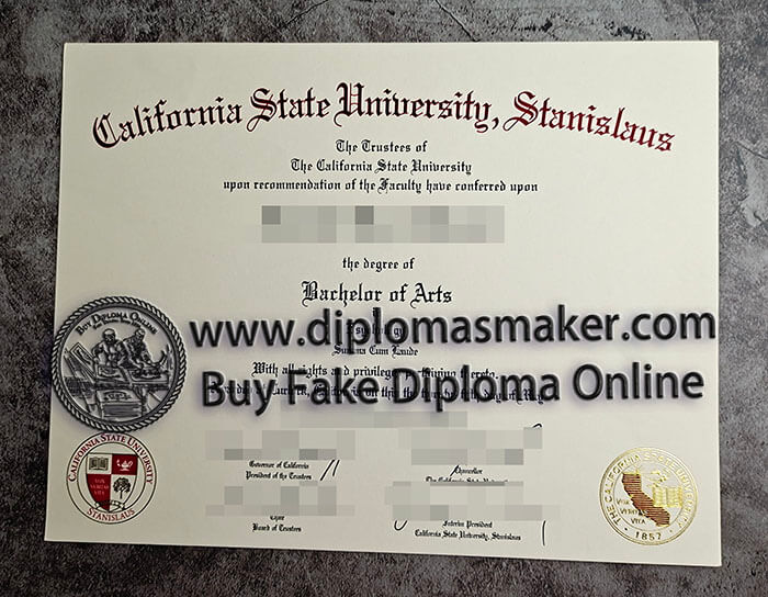 purchase fake California State University, Stanislaus diploma