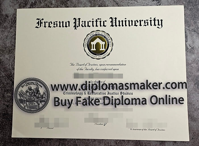 purchase fake Fresno Pacific University diploma