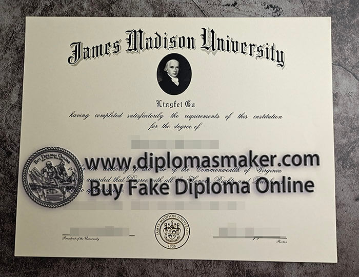 purchase fake James Madison University diploma