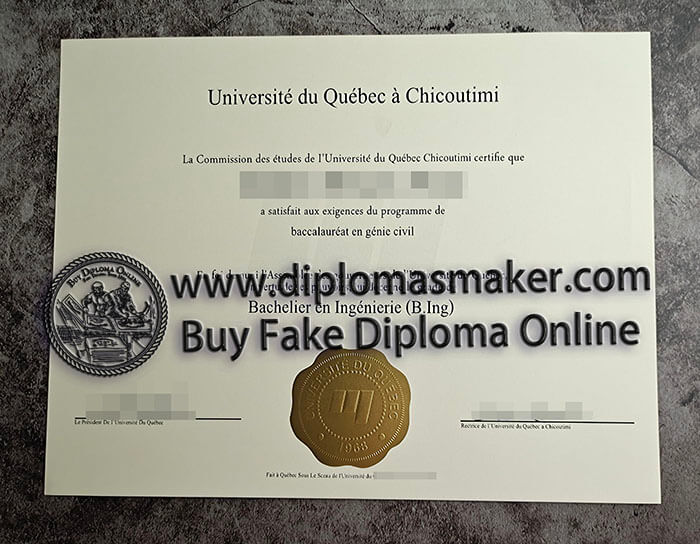 purchase fake University du Quebec a Chicoutimi diploma