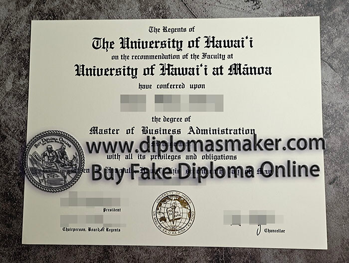 purchase fake University of Hawaii at manoa diploma