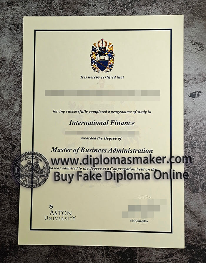 purchase fake Aston University diploma