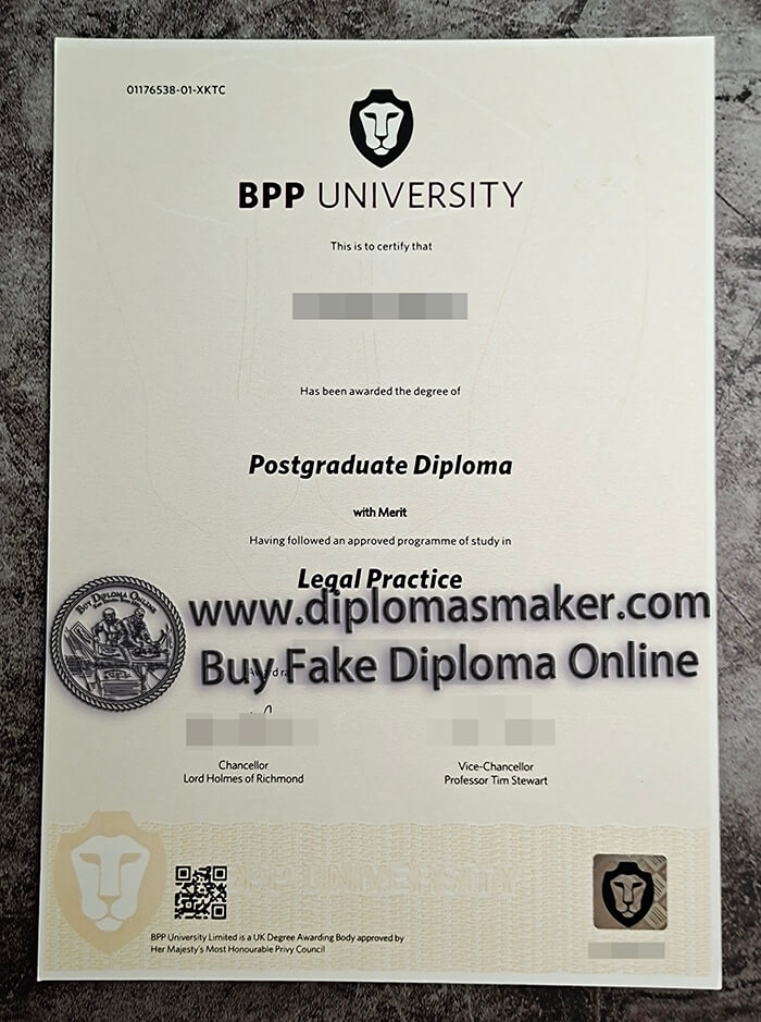 purchase fake BPP university degree
