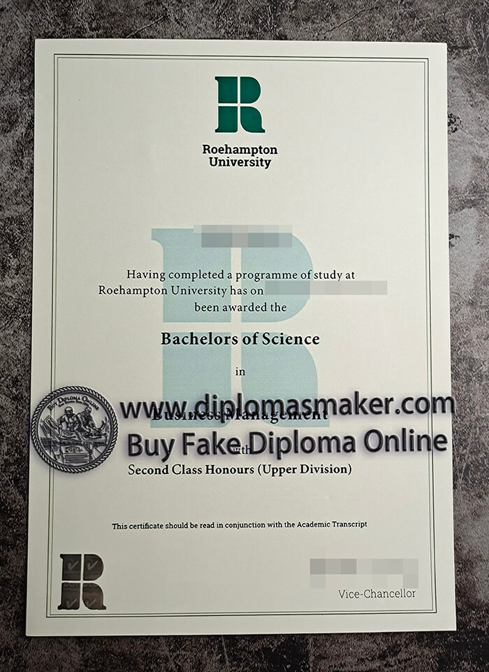 purchase fake Roehampton University diploma