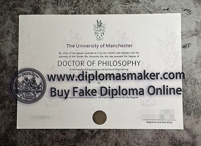 purchase fake University of Manchester diploma