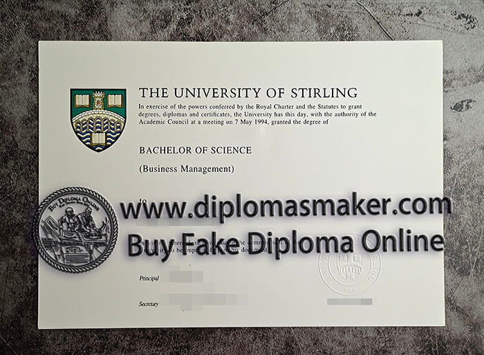 purchase fake University of Stirling diploma